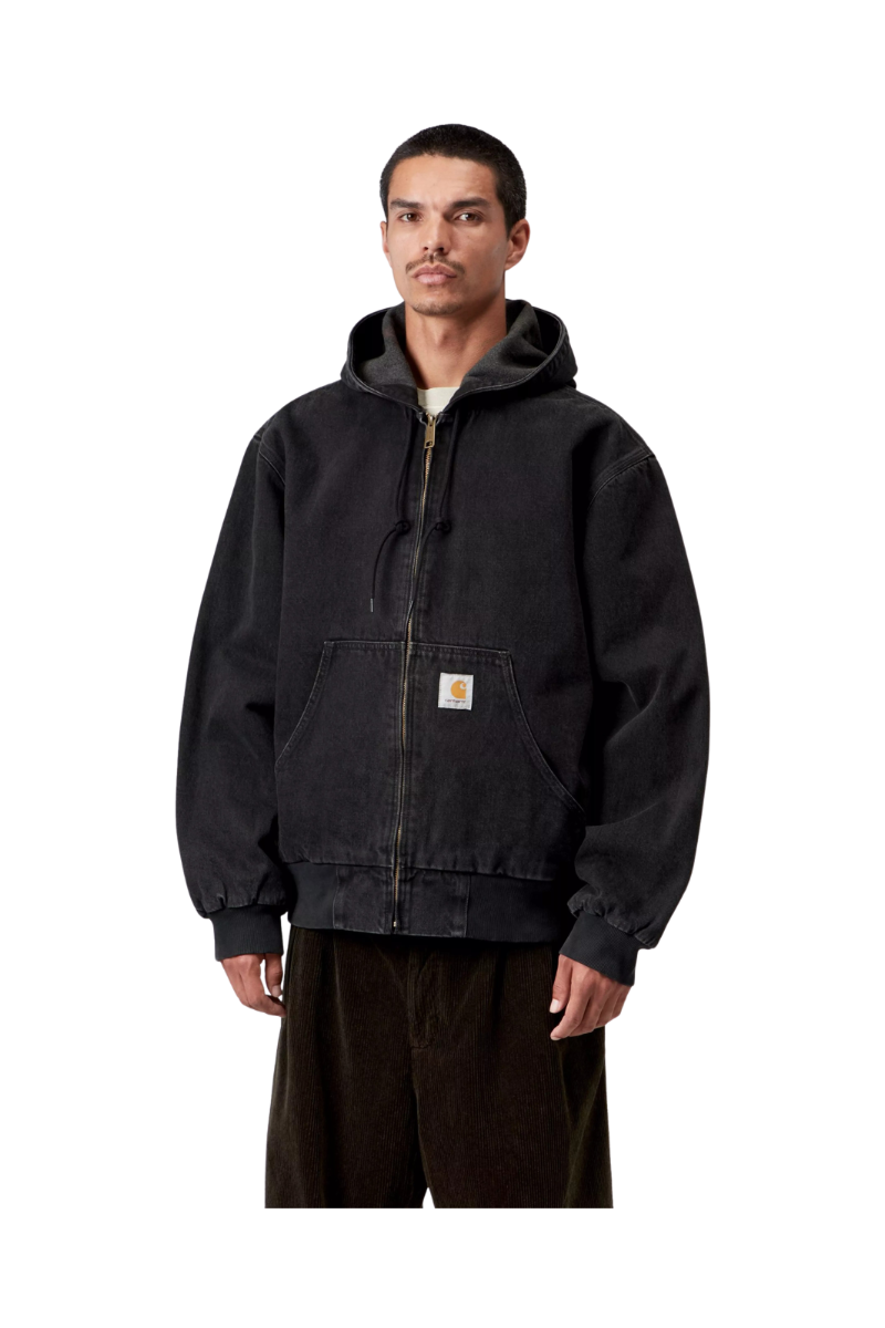 CARHARTT WIP OG ACTIVE JACKET Black Stone Washed