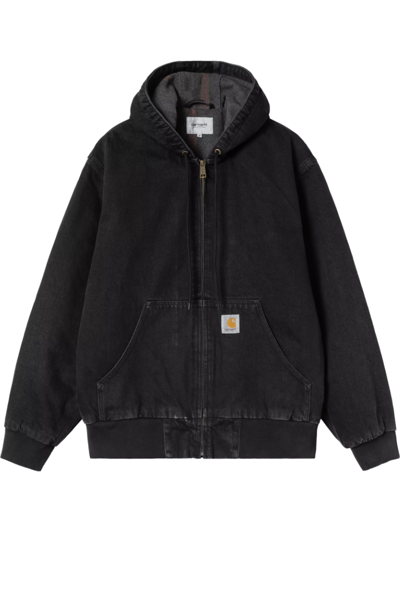 CARHARTT WIP OG ACTIVE JACKET Black Stone Washed