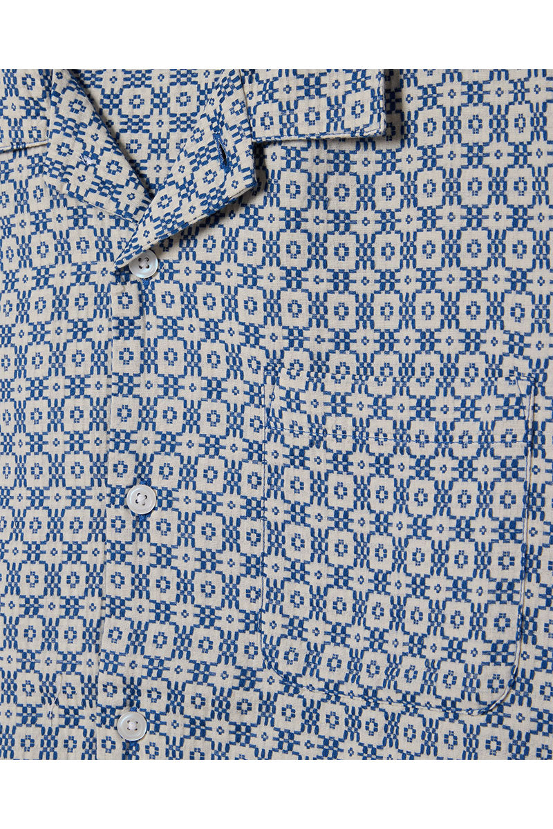 OBEY ADRIAN WOVEN SHIRT Unbleached