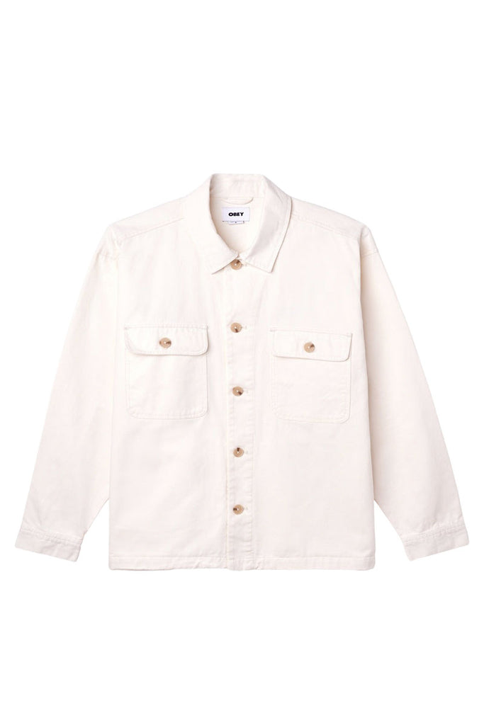 OBEY AFTERNOON SHIRT JACKET Unbleached