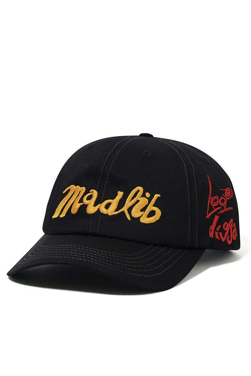BUTTER x MADLIB ALIAS 6 PANEL CAP Black