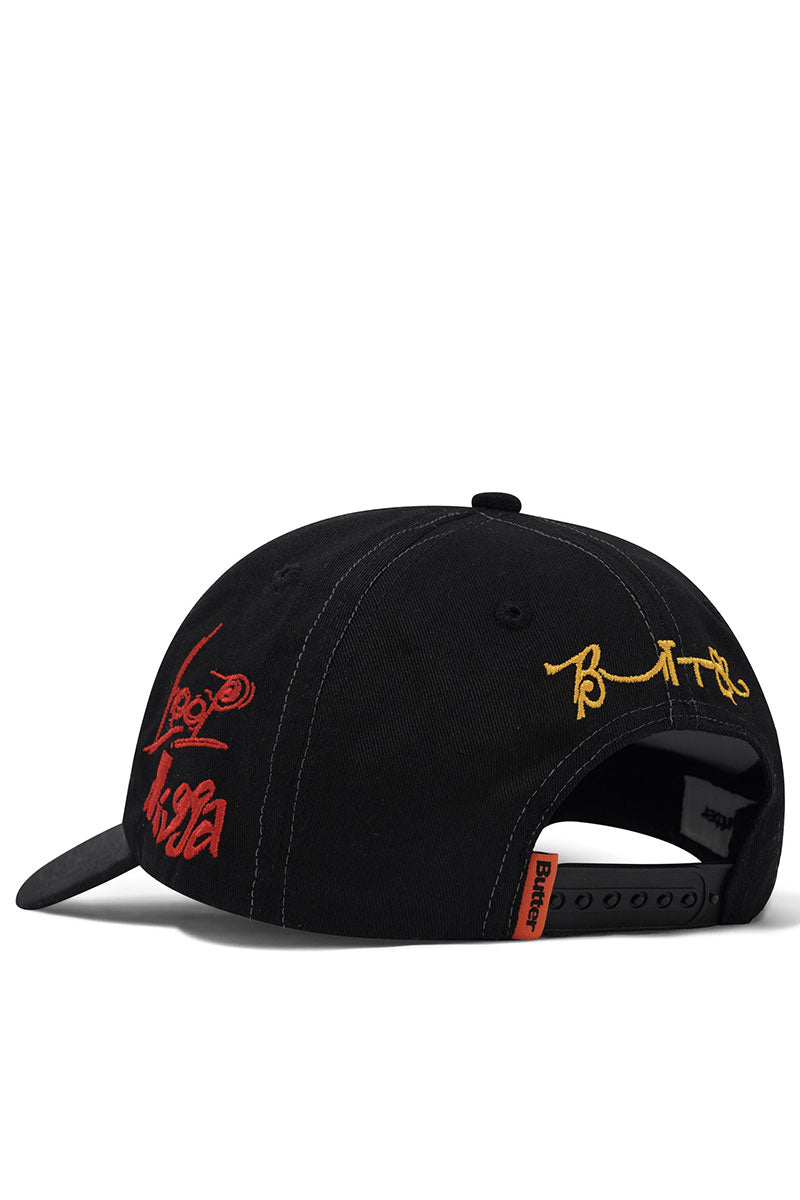 BUTTER x MADLIB ALIAS 6 PANEL CAP Black