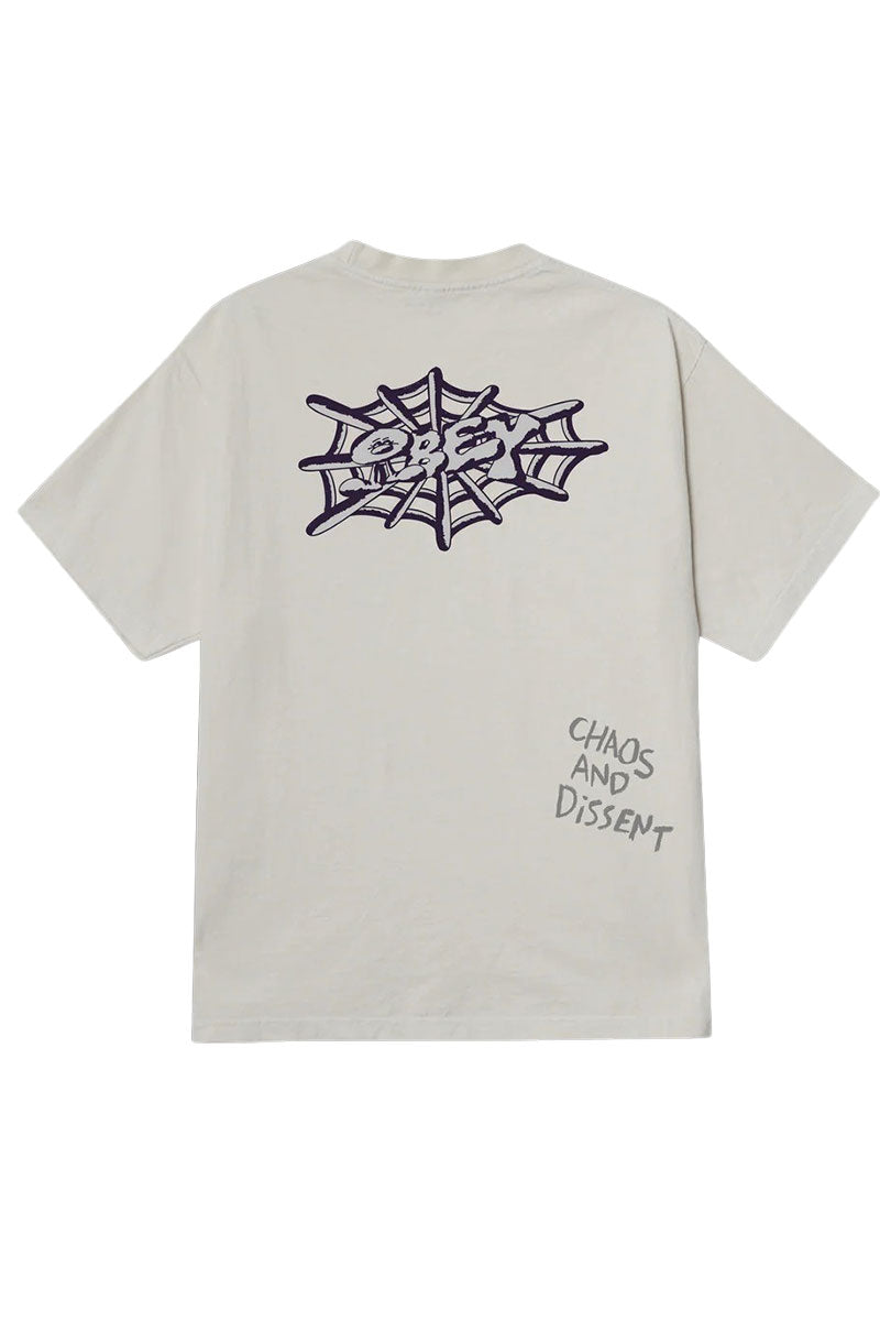 OBEY CHAOS AND DISSENT T-SHIRT Chalk White