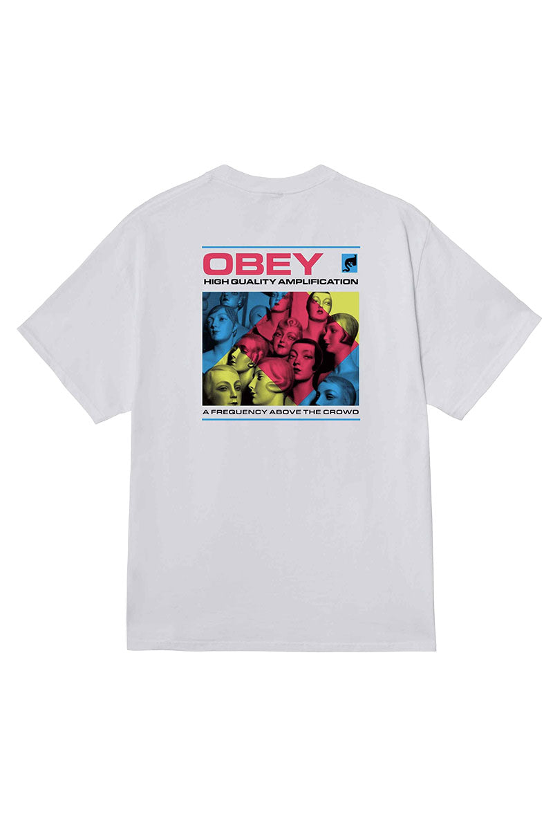 OBEY HIGH QLTY AMPLIFICATION T-SHIRT White