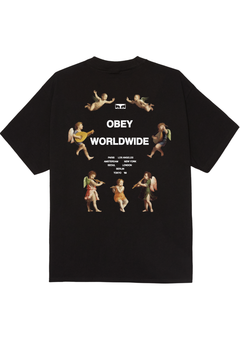 T-shirt Obey Angels Above noir