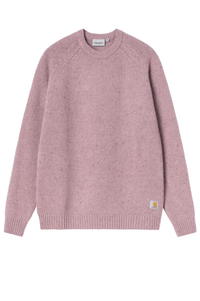 CARHARTT WIP ANGLISTIC SWEATER SPECKLED Hortensia
