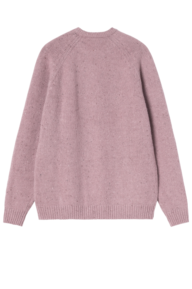CARHARTT WIP ANGLISTIC SWEATER SPECKLED Hortensia