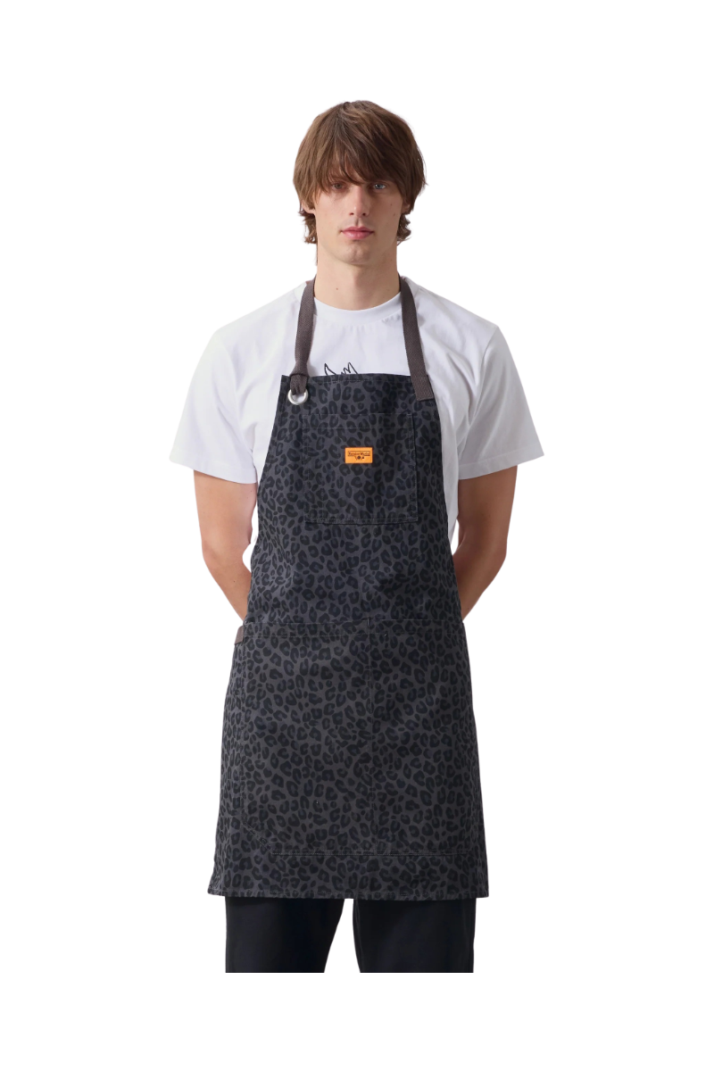 SERVICE WORKS PATTERNED APRON Black Leopard