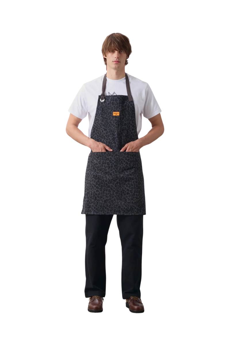 SERVICE WORKS PATTERNED APRON Black Leopard