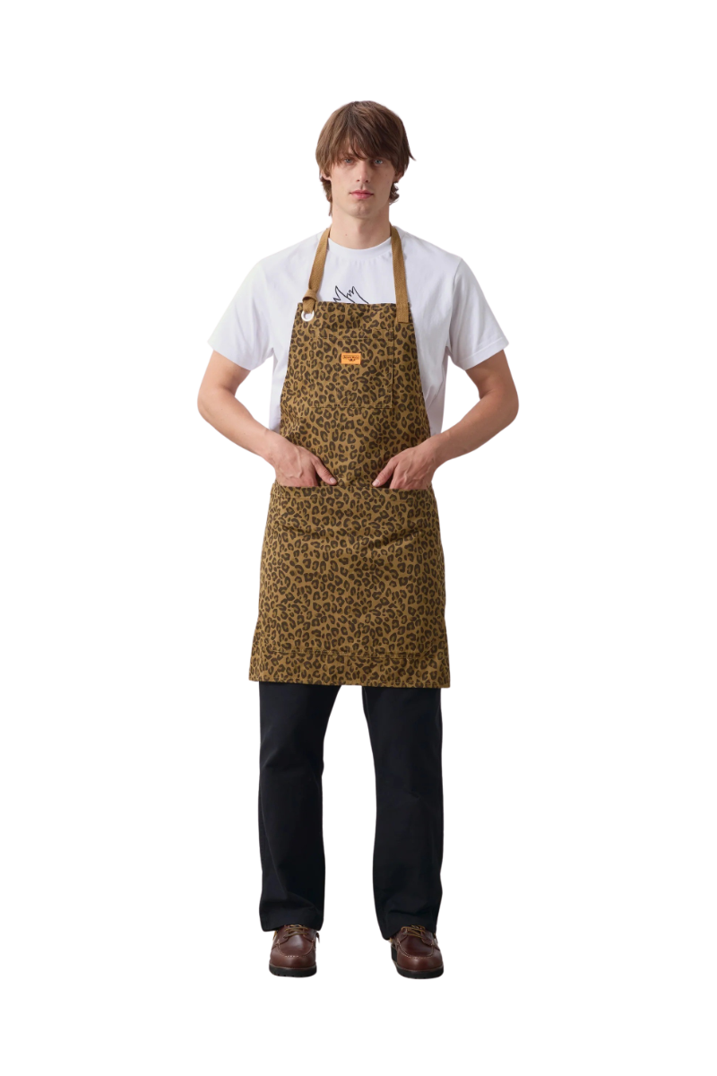 SERVICE WORKS PATTERNED APRON Brown Leopard