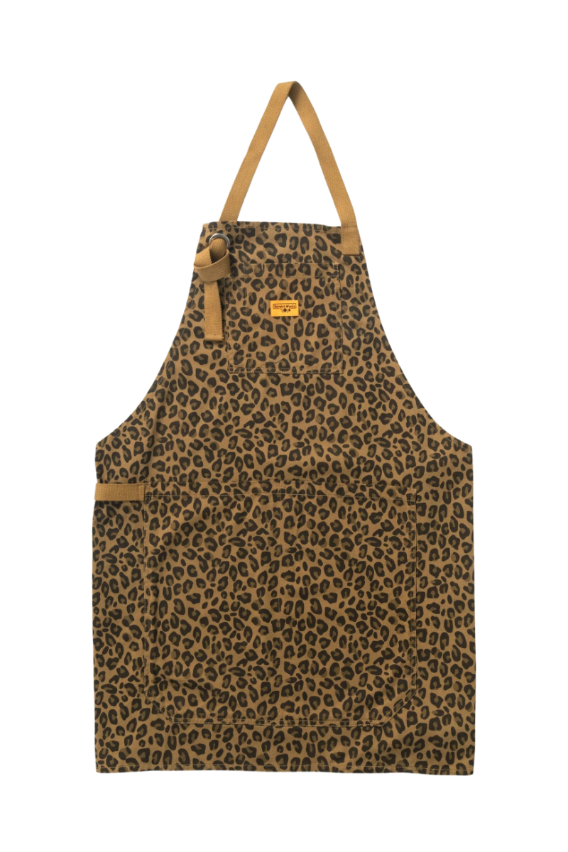SERVICE WORKS PATTERNED APRON Brown Leopard