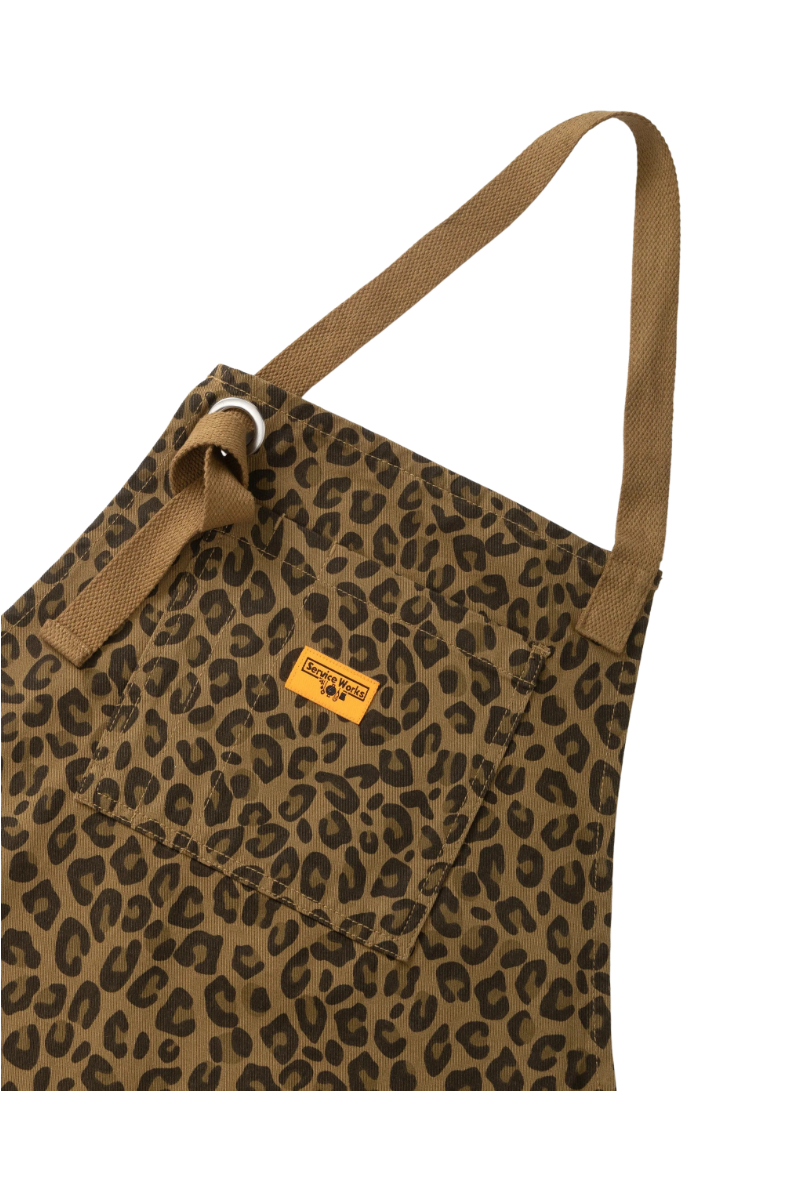 SERVICE WORKS PATTERNED APRON Brown Leopard