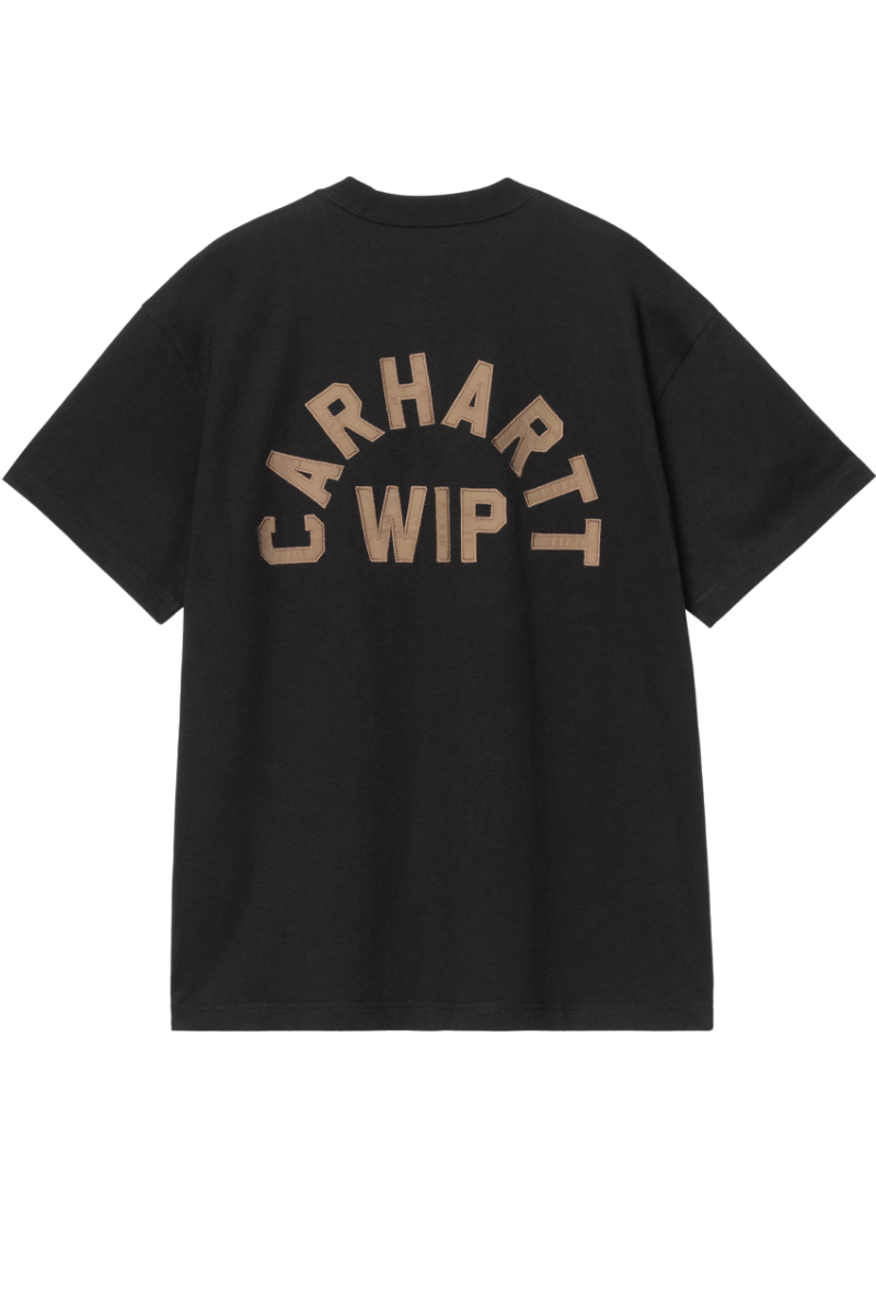 CARHARTT WIP ARCH SCRIPT T-SHIRT Black / H Brown