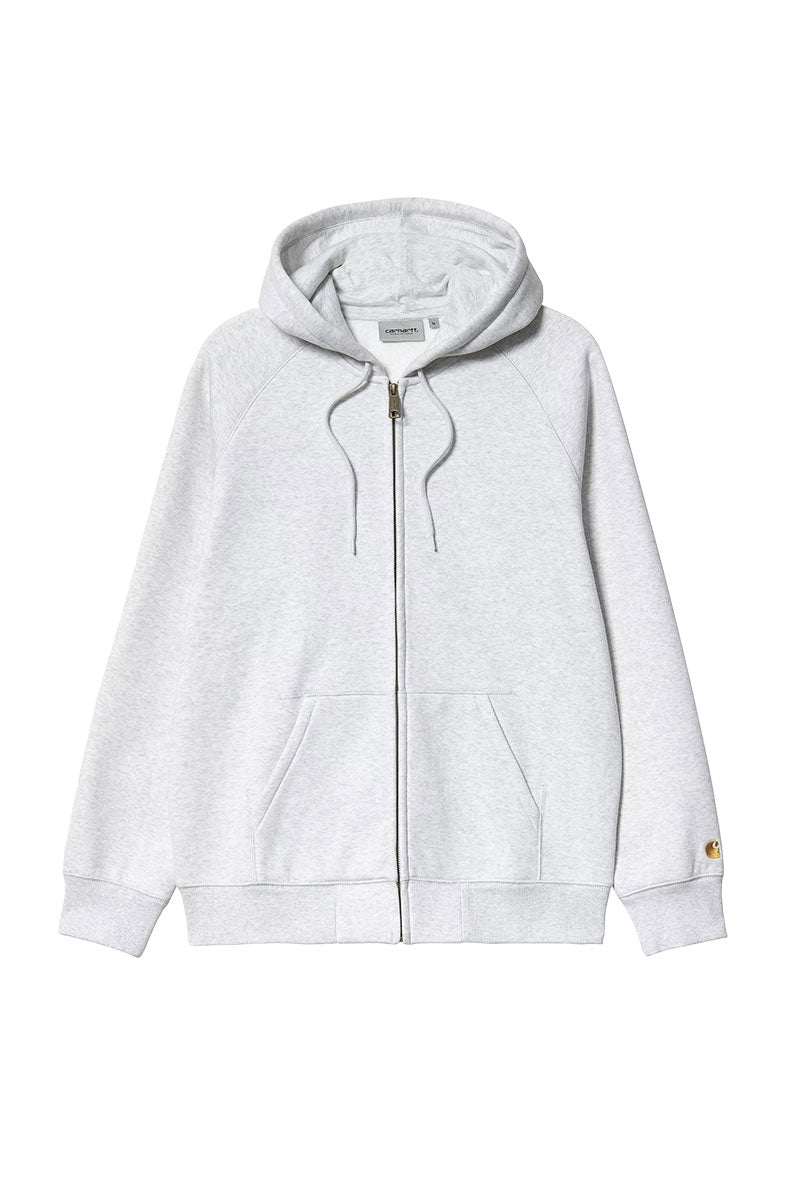 CARHARTT WIP HOODED CHASE JACKET Ash Heather / Gold