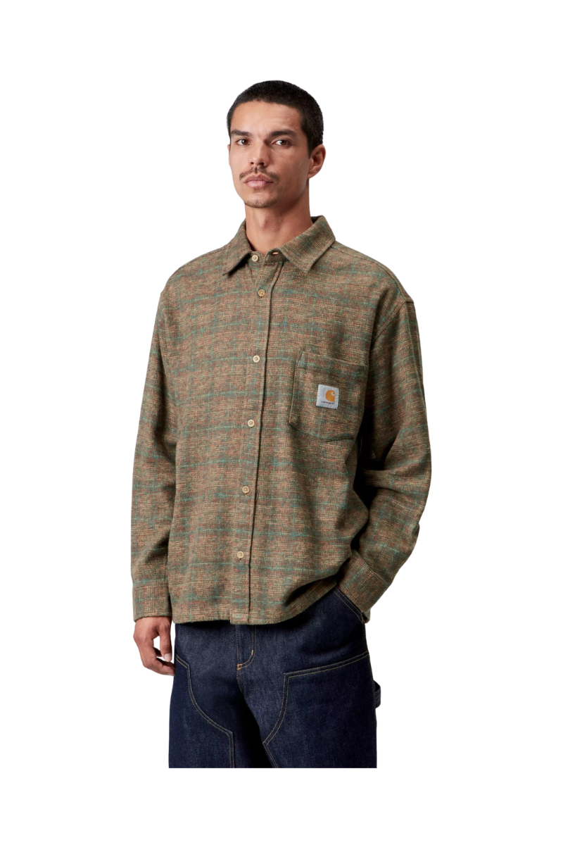 CARHARTT WIP BAGLEY SHIRT Bagley Check / Hamilton Brown