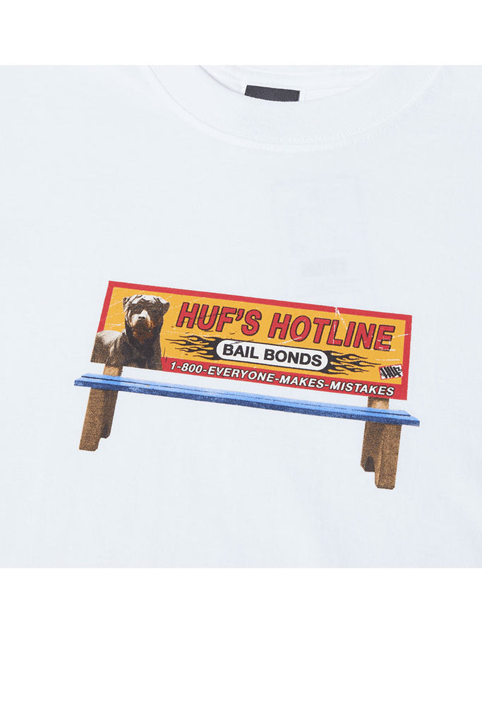 HUF BAIL BONDS T-SHIRT White 