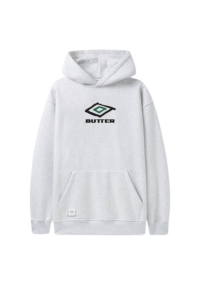 BUTTER x UMBRO BALL HOODIE Ash Heather