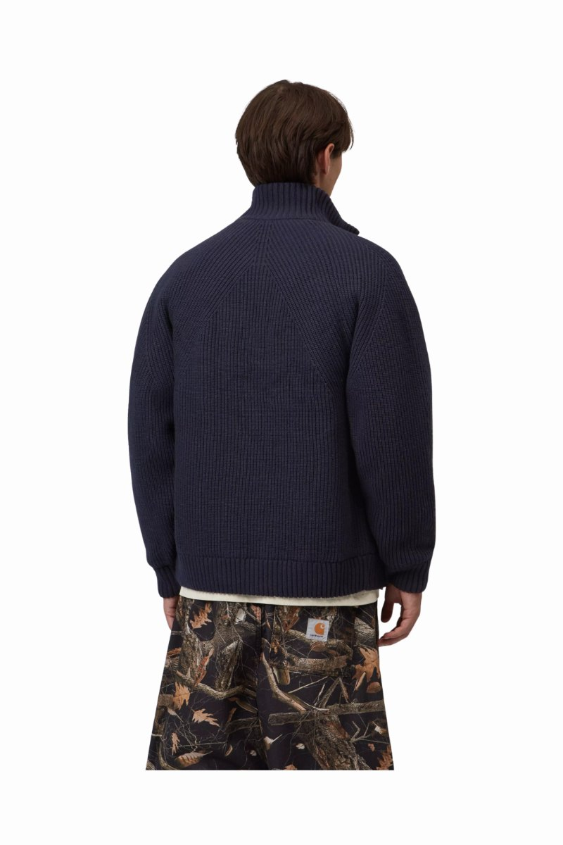Gilet Carhartt WIP Banley bleu marine foncé – vue 5