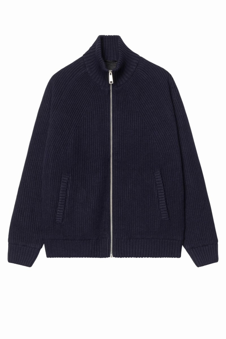 Gilet Carhartt WIP Banley bleu marine foncé – vue 2