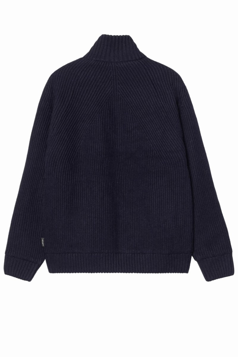 Gilet Carhartt WIP Banley bleu marine foncé – vue 4