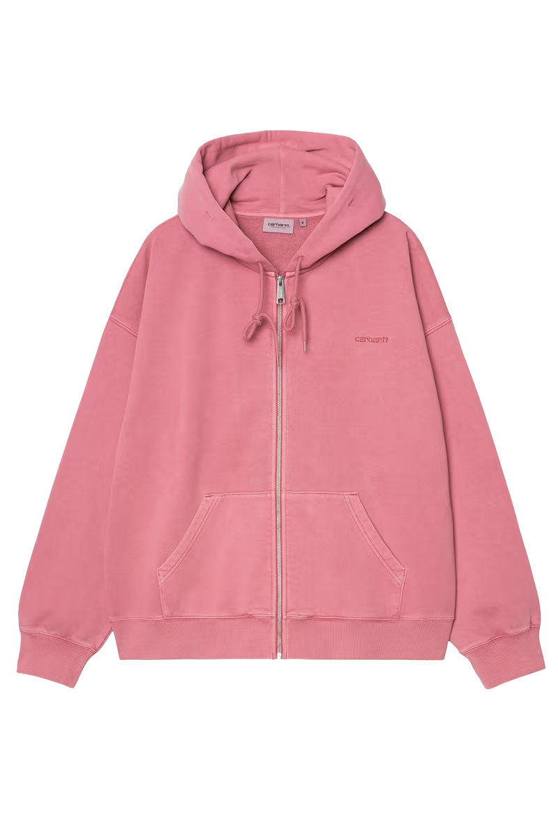 CARHARTT WIP BENTON HOODED SWEAT JACKET Primrose Garment Dyed