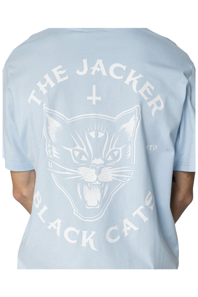 JACKER BLACK CATS T-SHIRT Baby Blue