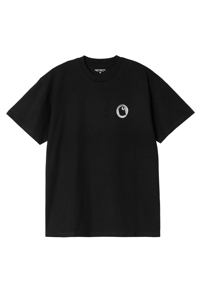 CARHARTT WIP LINKED CHARMS T-SHIRT Black Silver