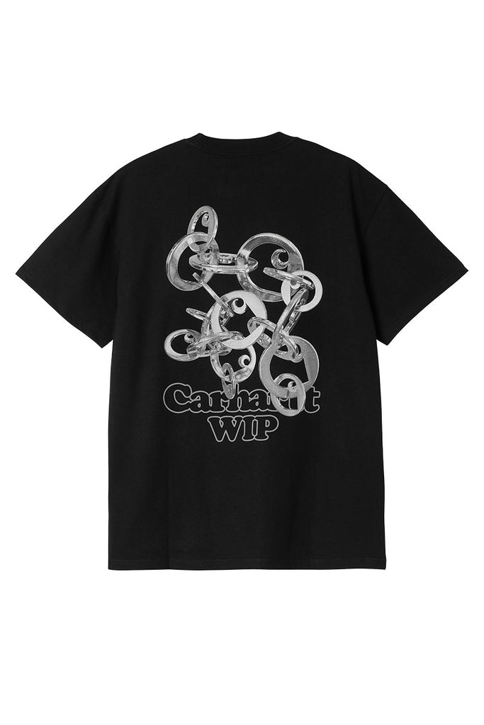 CARHARTT WIP LINKED CHARMS T-SHIRT Black Silver