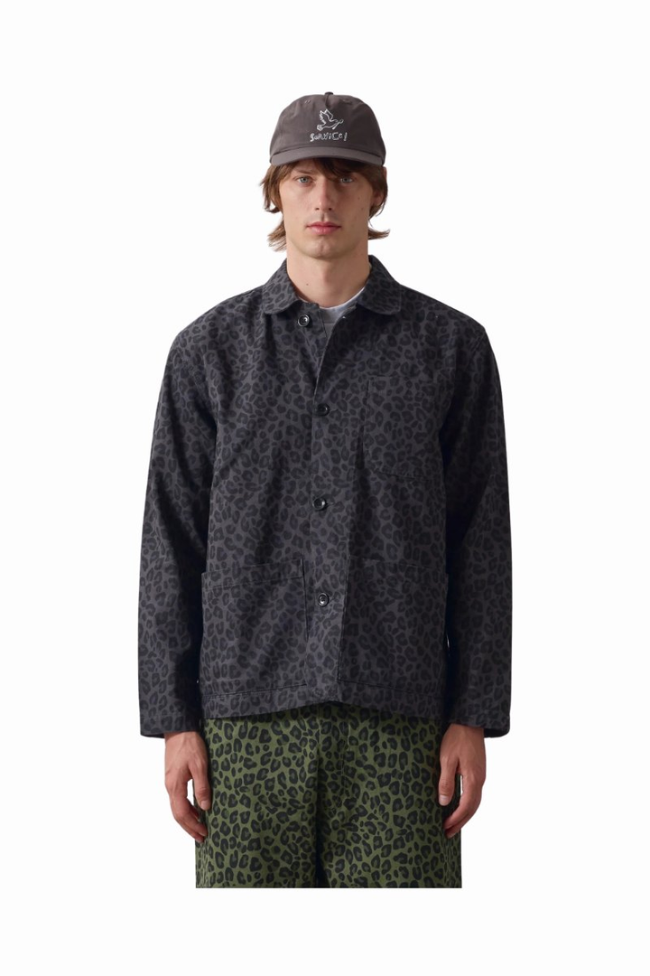 Chemise Service Works Patterned Easy Chef Black Leaopard – vue 2