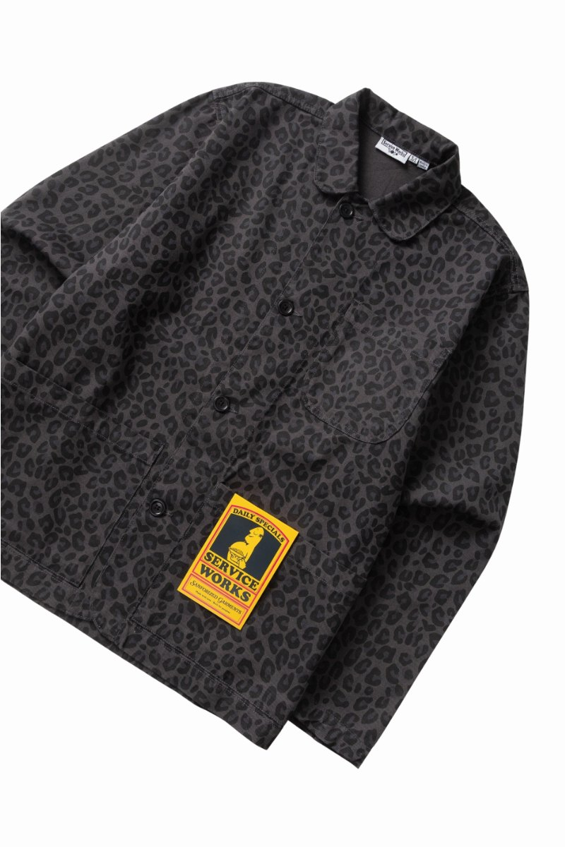 Chemise Service Works Patterned Easy Chef Black Leaopard – vue 3