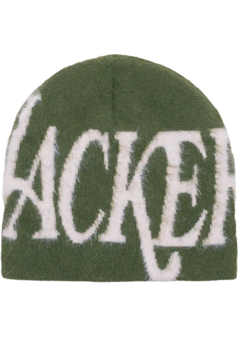 JACKER BLUE MOHAIR BEANIE Green