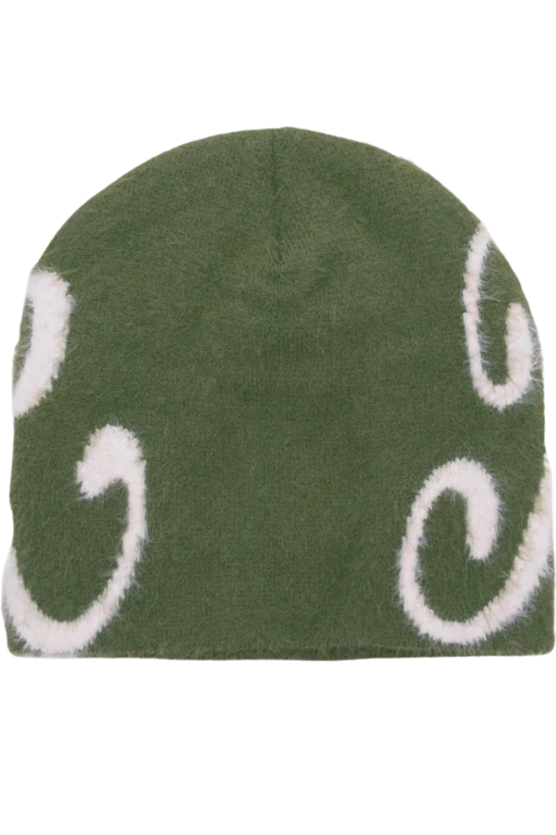 JACKER BLUE MOHAIR BEANIE Green