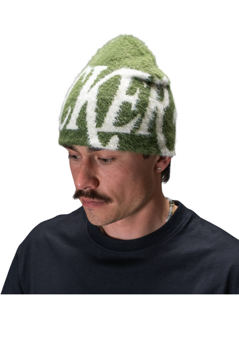 JACKER BLUE MOHAIR BEANIE Green