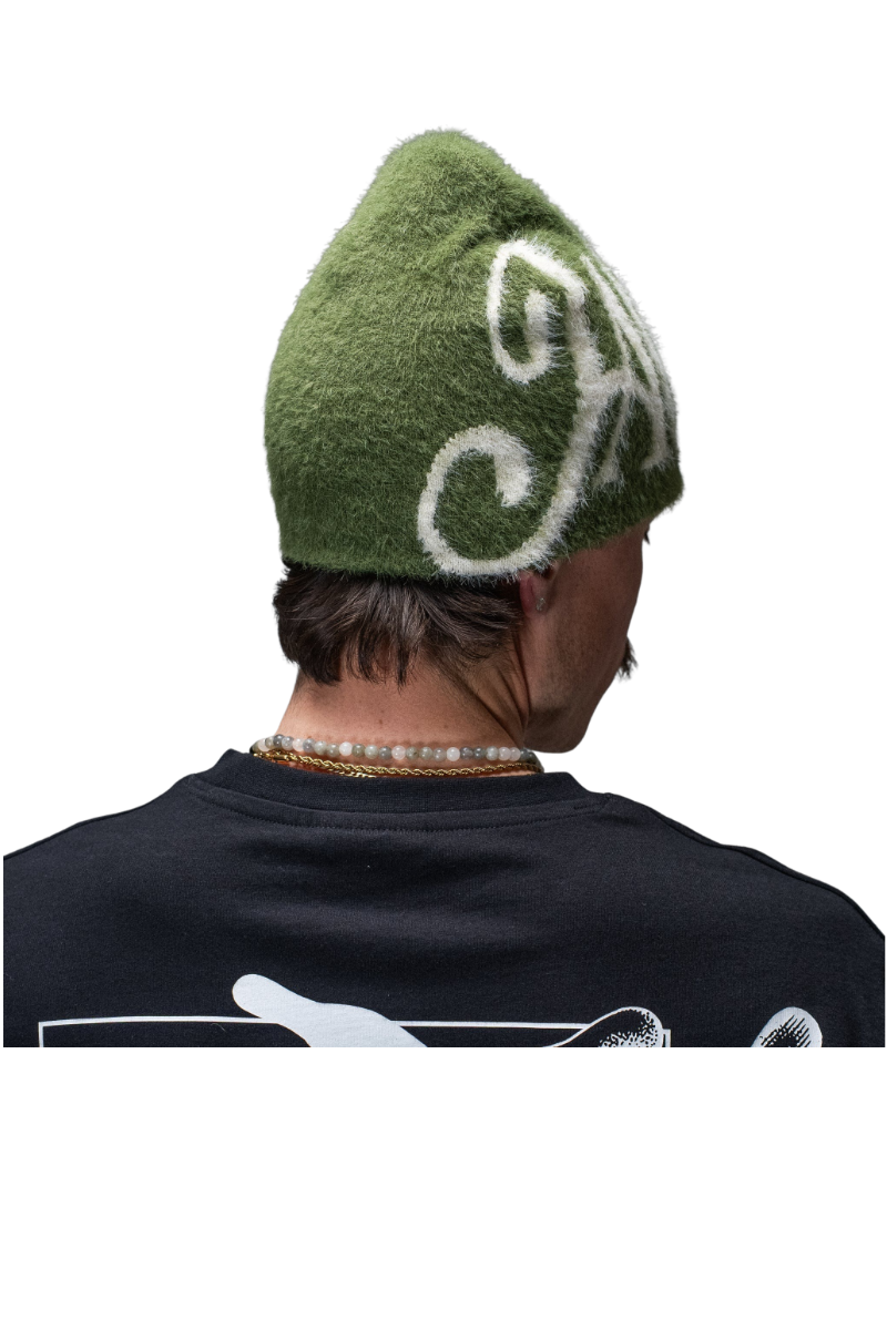 JACKER BLUE MOHAIR BEANIE Green