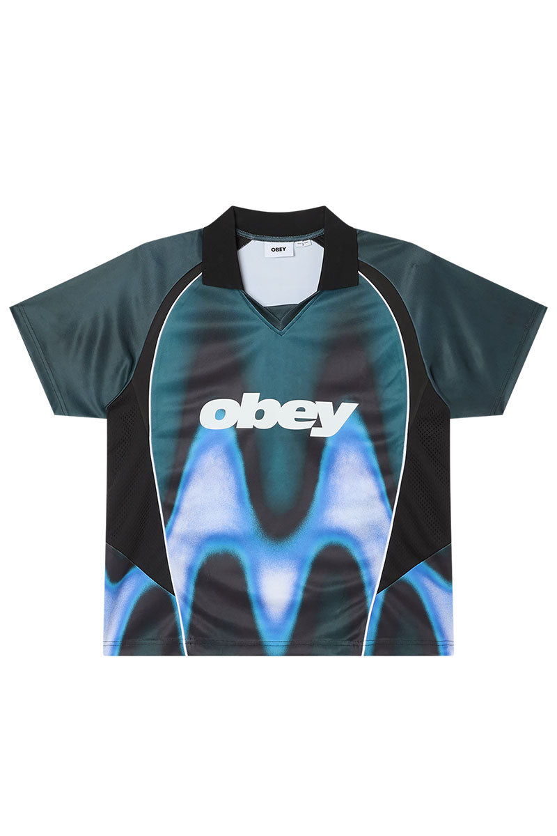 OBEY BLURRED SOCCER JERSEY Dark Teal