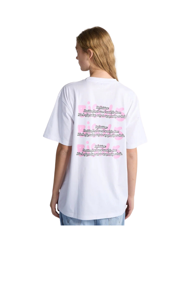 BISOUS SKATEBOARDS BODY LANGUAGE T-SHIRT White