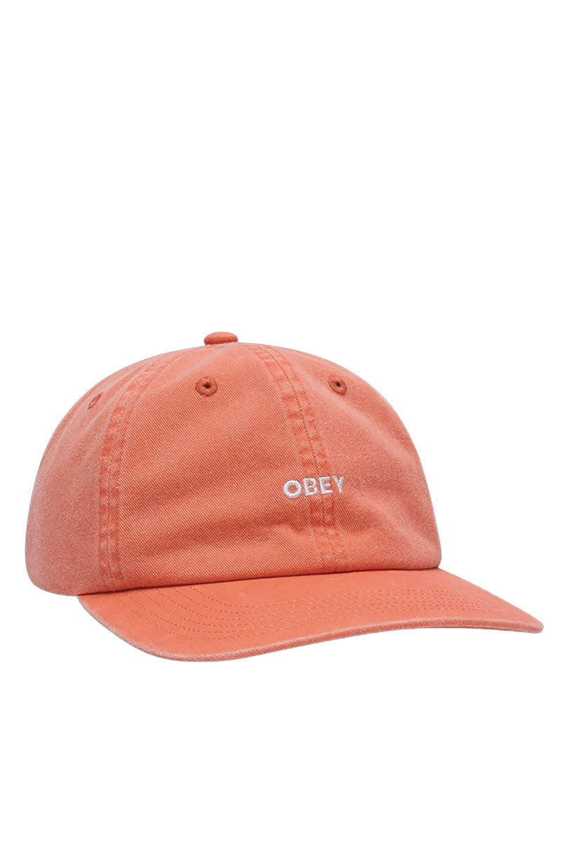 OBEY PIGMENT BOLD 6 PANEL STRAPBACK CAP Orange