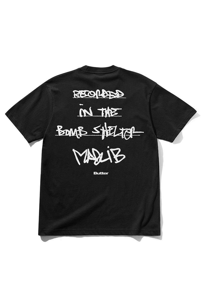BUTTER x MADLIB BOMB SHELTER T-SHIRT Black