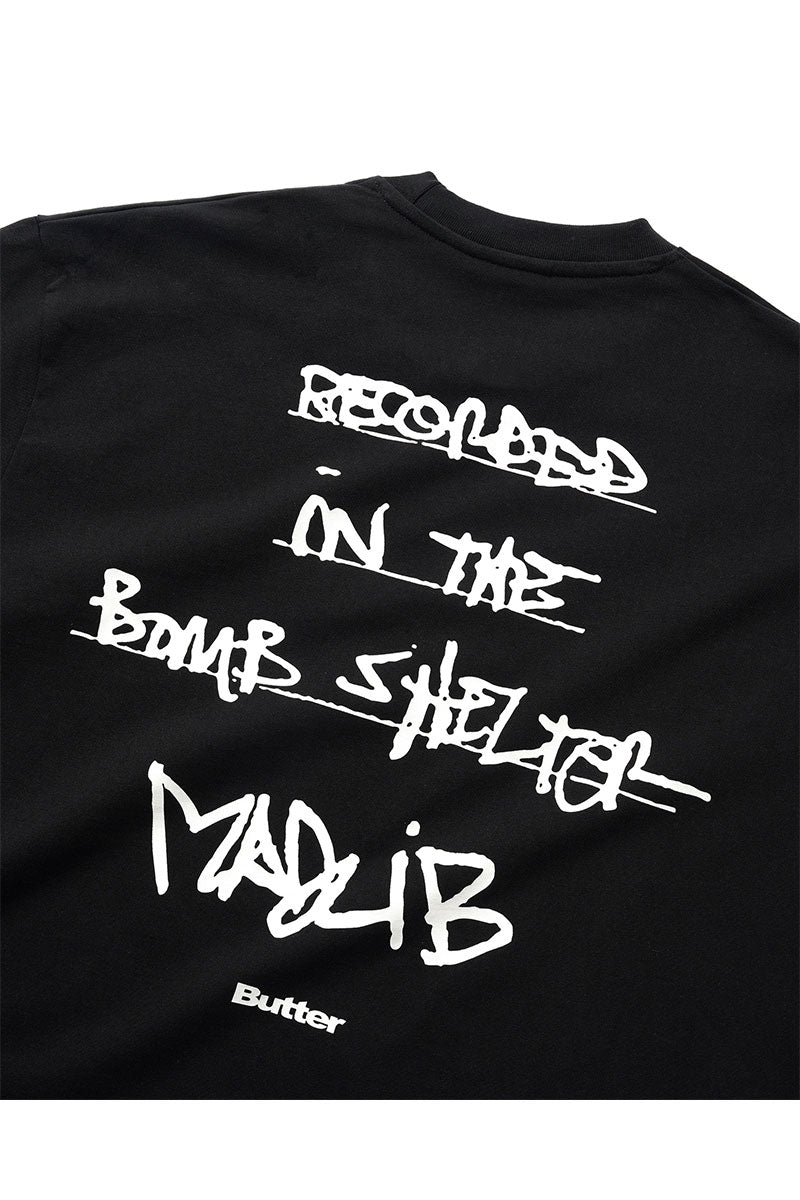 BUTTER x MADLIB BOMB SHELTER T-SHIRT Black
