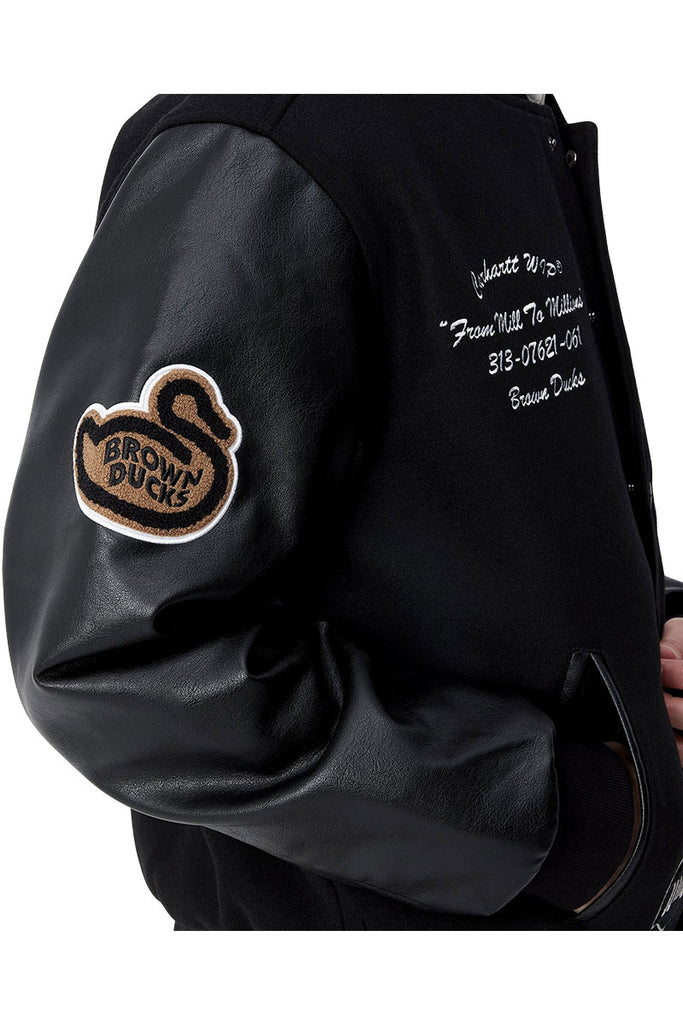 CARHARTT WIP BROWN DUCKS BOMBER Black