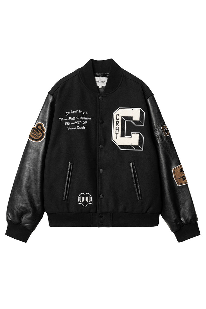 CARHARTT WIP BROWN DUCKS BOMBER Black