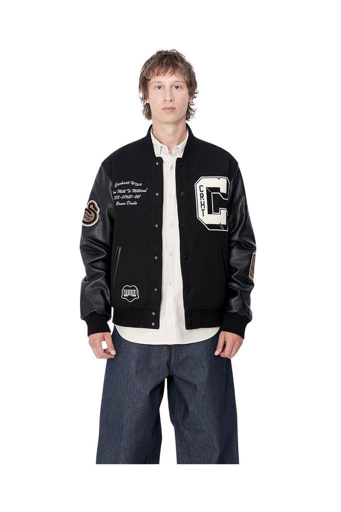 CARHARTT WIP BROWN DUCKS BOMBER Black