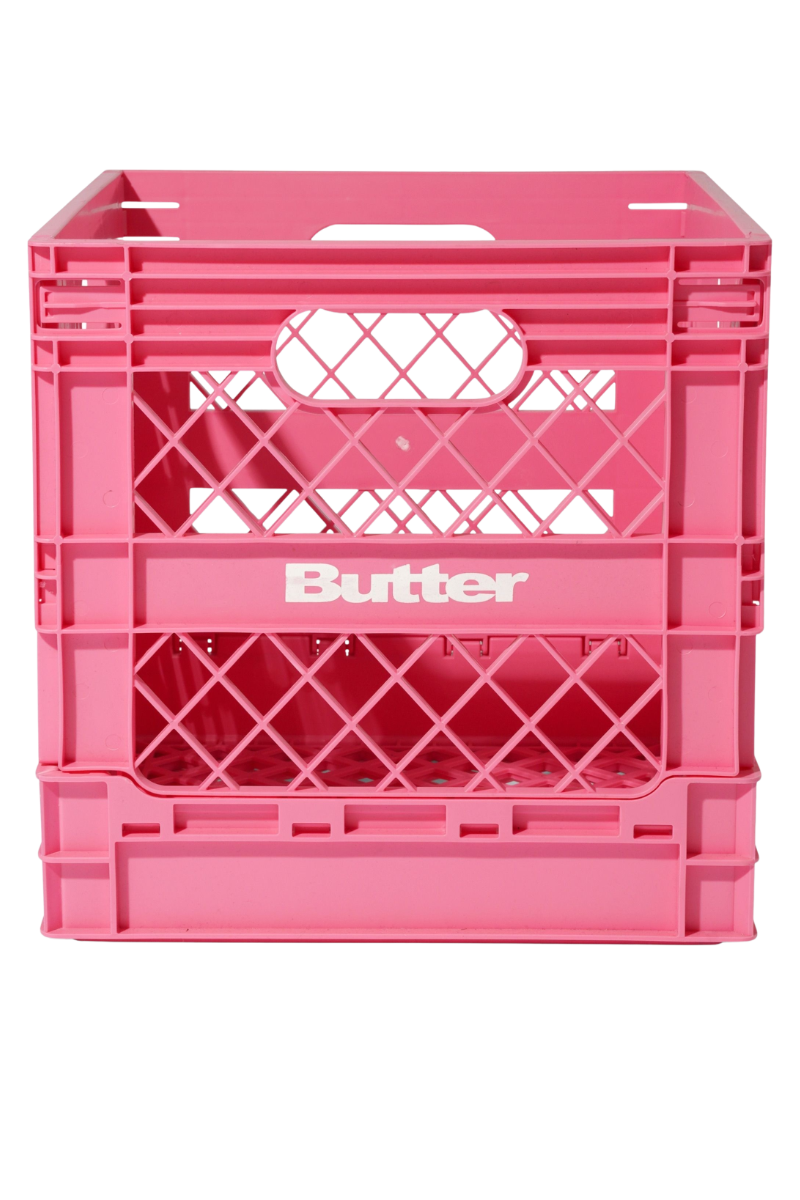 BUTTER COLLAPSABLE RECORD CRATE Pink