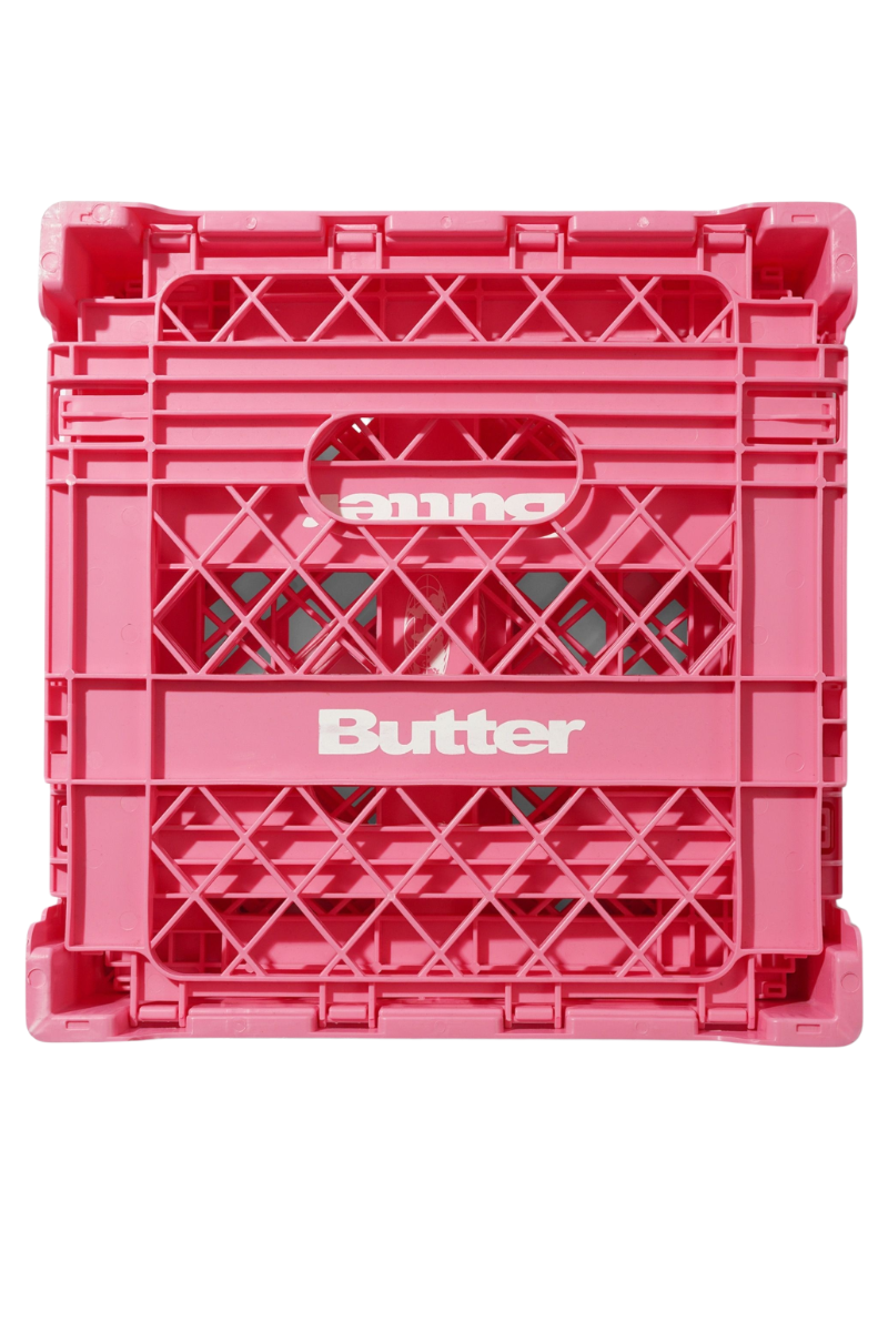 BUTTER COLLAPSABLE RECORD CRATE Pink