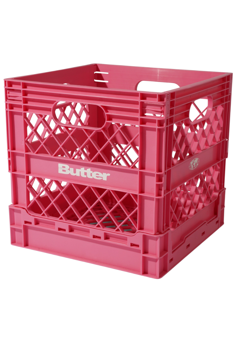 BUTTER COLLAPSABLE RECORD CRATE Pink