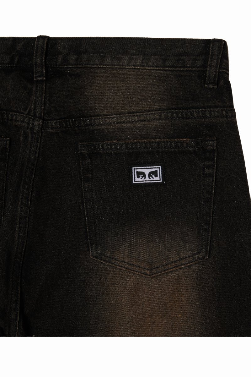 Obey Studded Boxcar Pant Black Rust Wash – view 4