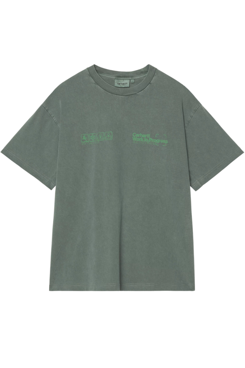 CARHARTT WIP BOXED T-SHIRT Dark Scarab