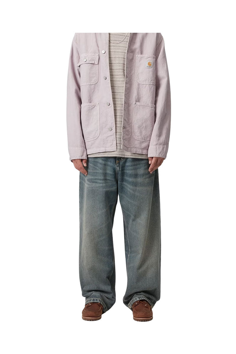 CARHARTT WIP BRANDON PANT Blue Worn Used Washed