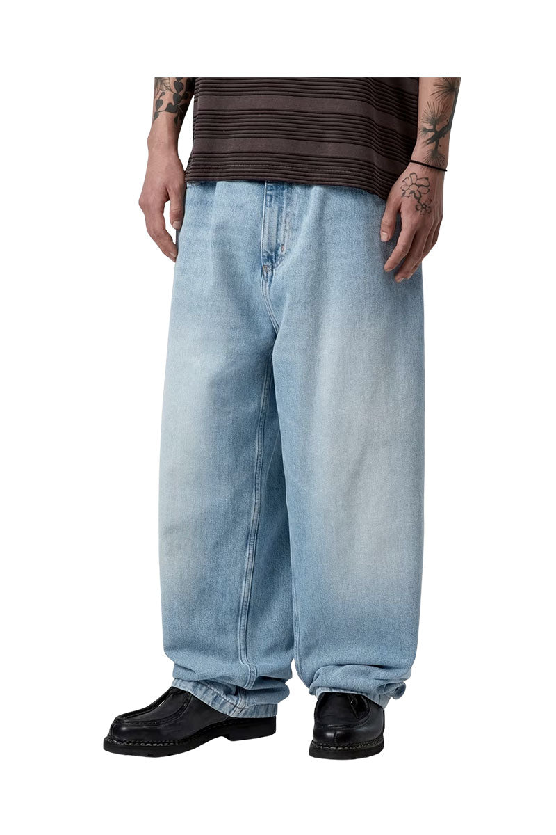 CARHARTT WIP BRANDON PANT Blue Heavy Worn Bleached