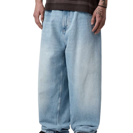 CARHARTT WIP BRANDON PANT Blue Heavy Worn Bleached
